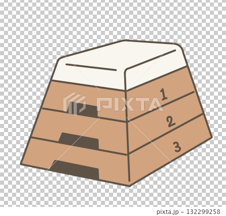 學校體育課使用的跳馬箱插圖 學校體育課使用的跳馬箱插圖 132299258
