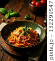 spaghetti with meatballs 132299547