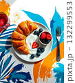 cake with berries 132299553