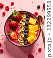 smoothie bowl with fresh fruits 132299558