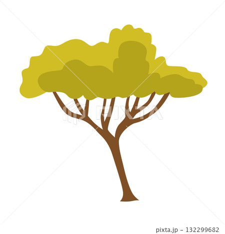 Tree. Eco concept of nature plant. Garden botanical element. Vector flat green tree icon isolated on white background Tree. Eco concept of nature plant. Garden botanical element. Vector flat green tree icon isolated on white background 132299682
