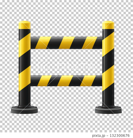 Safety barrier for construction site or hazard area to prevent accidents and ensure public safety Safety barrier for construction site or hazard area to prevent accidents and ensure public safety 132300676