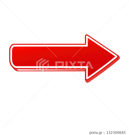 Bright red arrow pointing right for directional guidance in various contexts Bright red arrow pointing right for directional guidance in various contexts 132300685