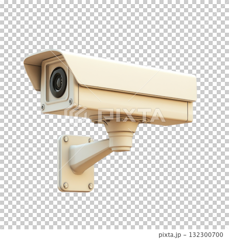 Security camera mounted on wall for surveillance in urban environment Security camera mounted on wall for surveillance in urban environment 132300700