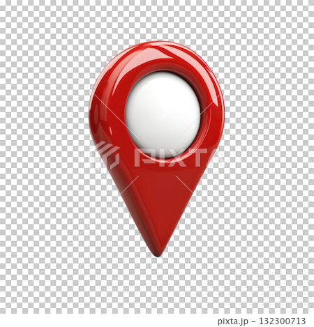 Map marker indicating location with a clean red design for various uses and applications 132300713
