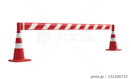 Safety barrier designed for traffic control in construction zones or restricted areas Safety barrier designed for traffic control in construction zones or restricted areas 132300733