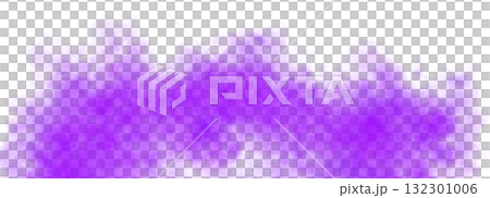 Violet smoke clouds rising on transparent background with upper empty space for dramatic or mysterious visual scenes Violet smoke clouds rising on transparent background with upper empty space for dramatic or mysterious visual scenes 132301006