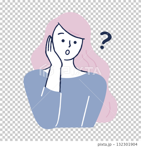 Woman wondering Woman wondering 132301904