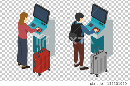 等距圖：機場報到機器 132301930