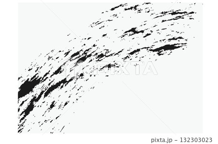 黒色のカスレのデザイン素材、アート 132303023
