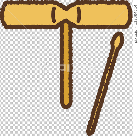 手繪單圖示插圖:木塊 手繪單圖示插圖:木塊 132304514