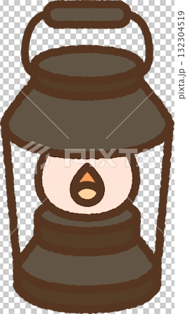 Hand-drawn single icon illustration: Lantern 132304519