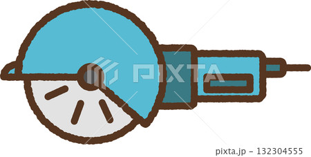 手書き風の単品アイコンイラスト 電動カッター 手書き風の単品アイコンイラスト 電動カッター 132304555