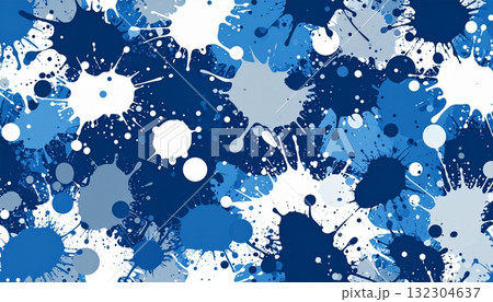 飛び散るカラフルペイント背景 132304637
