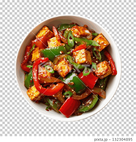 Clipart of Tofu Stir Fry in a Delicious Atmosphere on Empty Background Healthy Eating Vegetarian Cuisine Clipart of Tofu Stir Fry in a Delicious Atmosphere on Empty Background Healthy Eating Vegetarian Cuisine 132304895