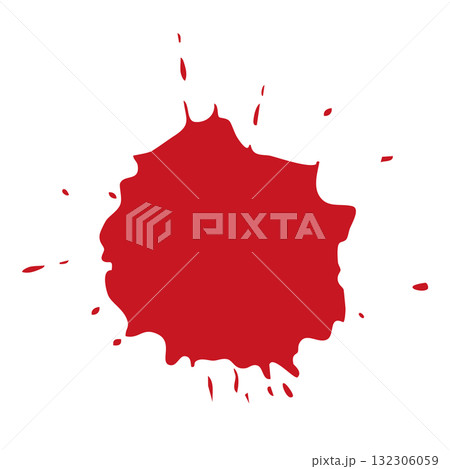 シンプルな血痕のベクターイラスト 132306059