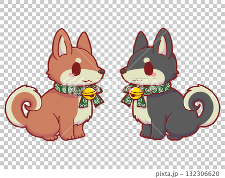 Two shiba inu 132306620