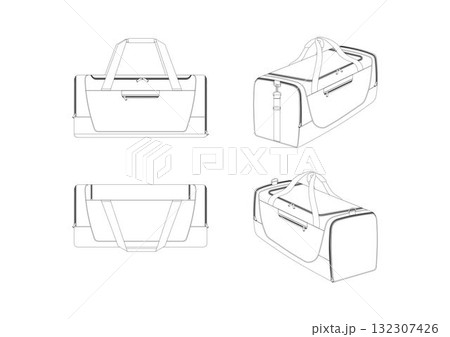 Duffle Bag Template Duffle Bag Template 132307426