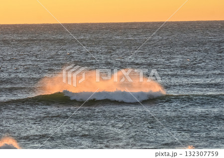 Waves in the ocean, Patagonia,Argentina 132307759