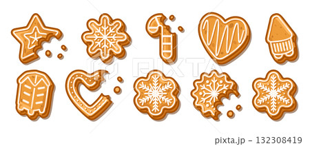 Gingerbread Holiday Cookie Collection 132308419