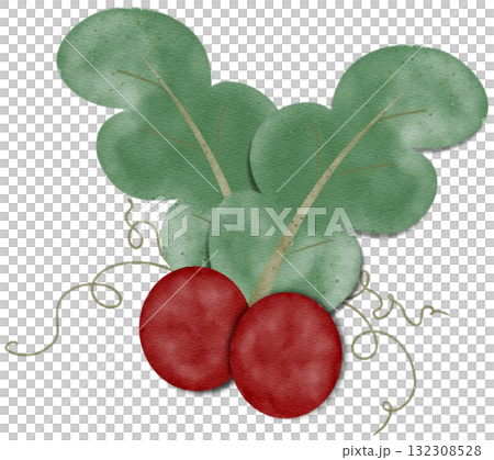 Christmas cherry decorations 132308528