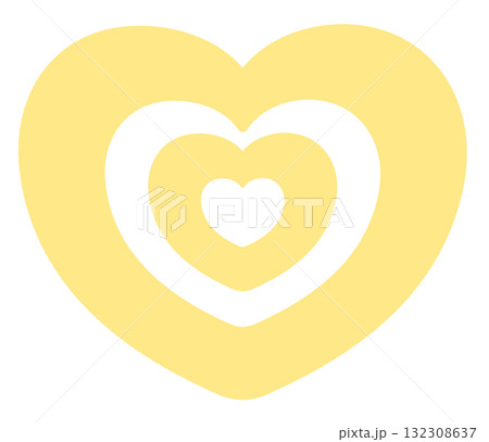 Illustration of pastel yellow layers for Valentine's day, love sign, heart symbol, fashion, accessory, cute patch, shirt print, fabric, sticker, wedding card, barbie, brooch, pin, couple Illustration of pastel yellow layers for Valentine's day, love sign, heart symbol, fashion, accessory, cute patch, shirt print, fabric, sticker, wedding card, barbie, brooch, pin, couple 132308637