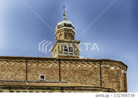 Belltower of St Peter Martyr's Church in Murano, Venice, Italy Belltower of St Peter Martyr's Church in Murano, Venice, Italy 132308739