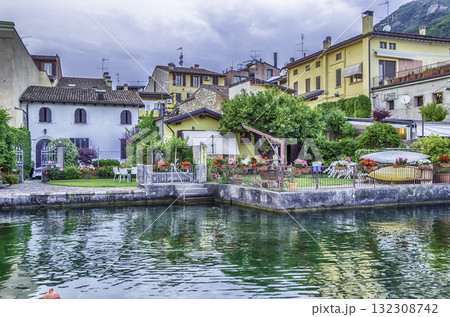 View of the town of Salo, Lake Garda, Italy 132308742