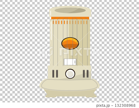 油爐 冬季暖氣設備 向量插圖 132308968