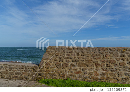 Barfleur and the coast of the french normandy 132309872