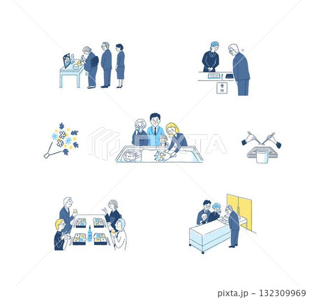 仏事のさまざまなイメージ セット2 仏事のさまざまなイメージ セット2 132309969