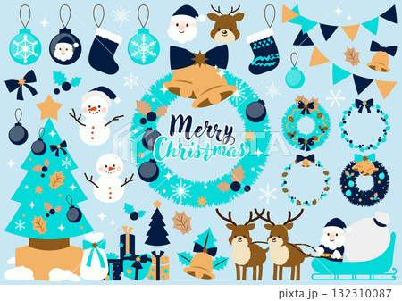クリスマス　イラストセット 132310087