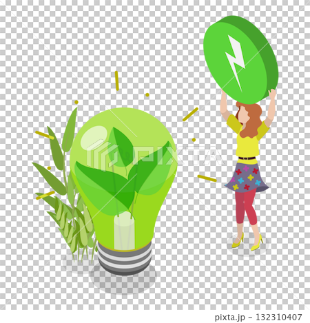 3D Isometric Flat Illustration of Circular Economy. Item 3 3D Isometric Flat Illustration of Circular Economy. Item 3 132310407