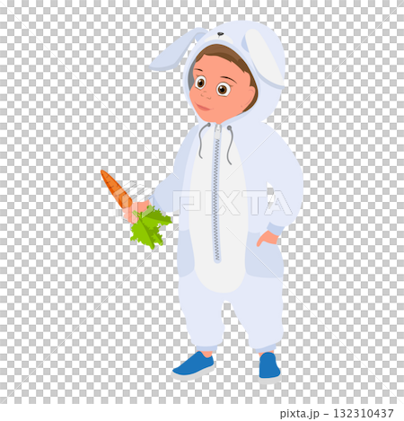 3D Isometric Flat  Illustration of Cute Pajamas For Kids. Item 2 132310437