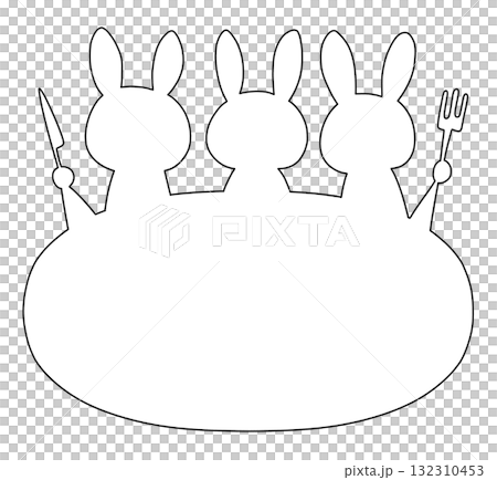 兔子餐桌架 132310453