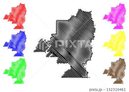 Regional District of North Okanagan (Canada, British Columbia or BC Province, North America) map vector illustration, scribble sketch RDNO map Regional District of North Okanagan (Canada, British Columbia or BC Province, North America) map vector illustration, scribble sketch RDNO map 132310461