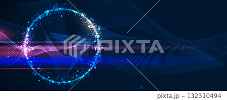 Abstract modern  technology and science futuristic background 132310494