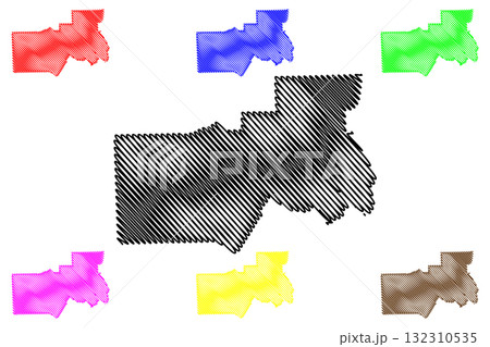 Dearborn City, Michigan (United States cities, United States of America, us, usa city) map vector illustration, scribble sketch City of Dearborn map 132310535