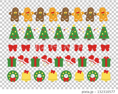 聖誕節線條插圖集 132310577