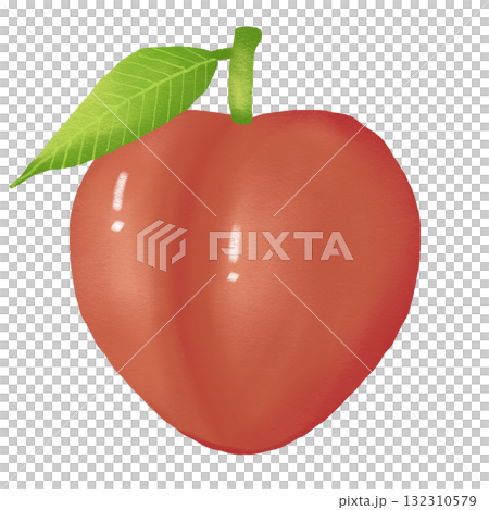 Cute Peach Fruit 132310579