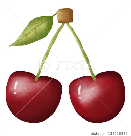 Cute Cherry Pair Cute Cherry Pair 132310582