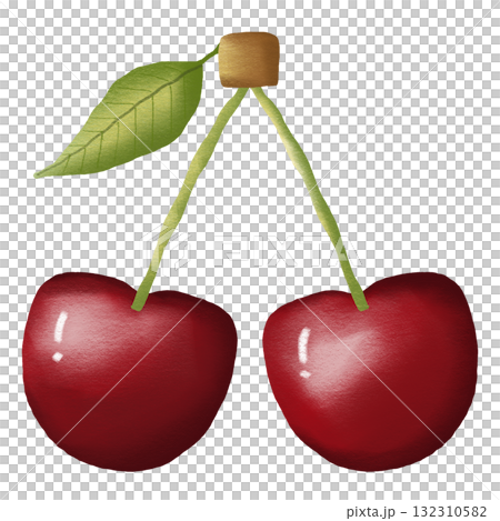 Cute Cherry Pair Cute Cherry Pair 132310582