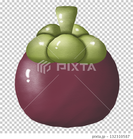 Cute Mangosteen Fruit 132310587