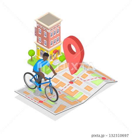 3D Isometric Flat Illustration of Urban...のイラスト素材 [132310697] - PIXTA
