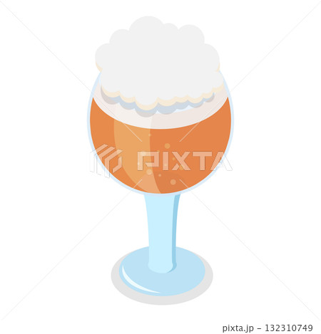 3D Isometric Flat  Illustration of Types Of Beer. Item 2 132310749