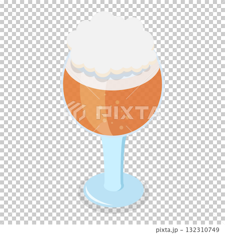 3D Isometric Flat  Illustration of Types Of Beer. Item 2 132310749
