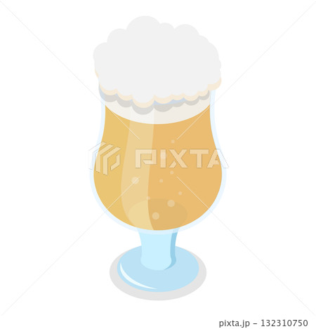 3D Isometric Flat Illustration of Types Of Beer. Item 1 3D Isometric Flat Illustration of Types Of Beer. Item 1 132310750
