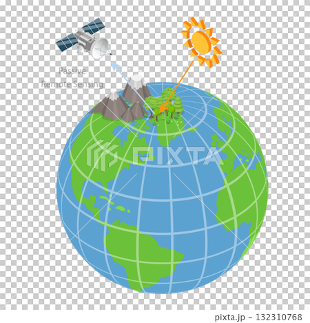 3D Isometric Flat Illustration of Orienteering with GPS Technology. Item 2 3D Isometric Flat Illustration of Orienteering with GPS Technology. Item 2 132310768