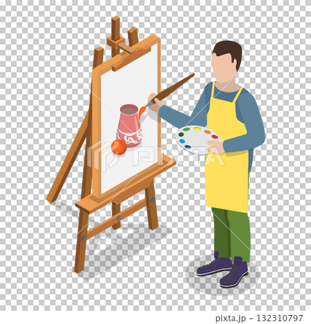 3D Isometric Flat Illustration of Creativity Development. Item 2 3D Isometric Flat Illustration of Creativity Development. Item 2 132310797