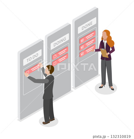 3D Isometric Flat Illustration of Project...のイラスト素材 [132310819] - PIXTA